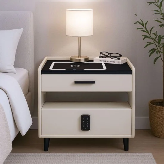 Smart Modern Side Table with Digital Lock